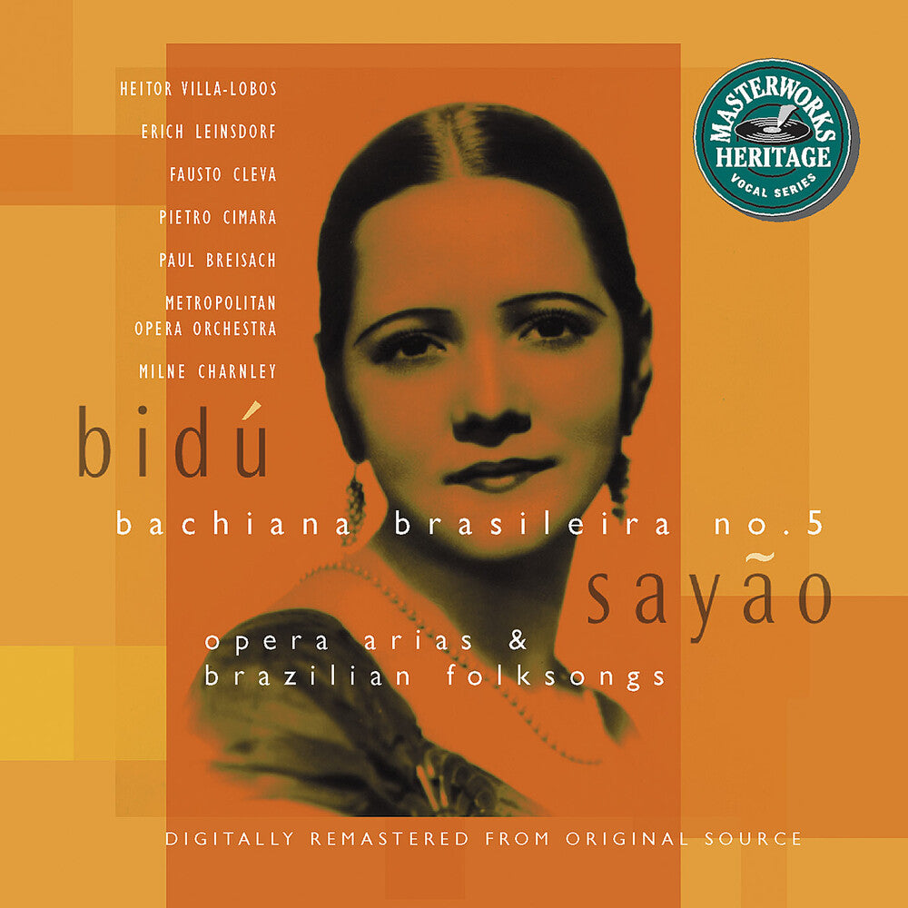 the album cover for BidÃº SayÃ£o - Opera Arias & Brazilian Folk Songs
