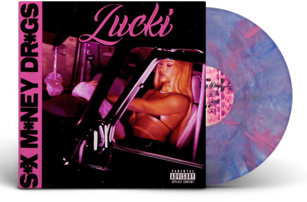the album cover for Lucki - S-X M-Ney Dr-Gs (W/Book) [Colored Vinyl]