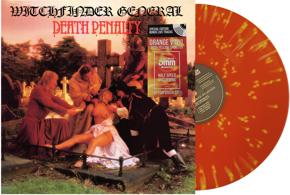 the album cover for Witchfinder General - Death Penalty [Colored Vinyl] (Org) (Ylw) (Uk)