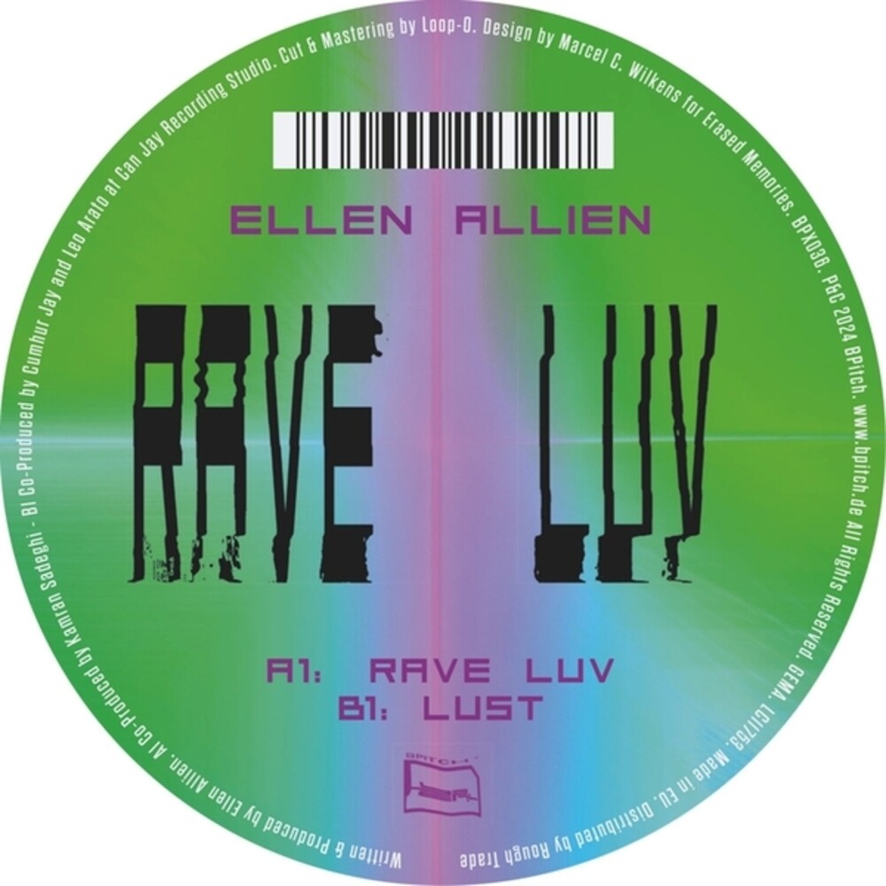 the album cover for Ellen Allien - Rave Luv (Ep)