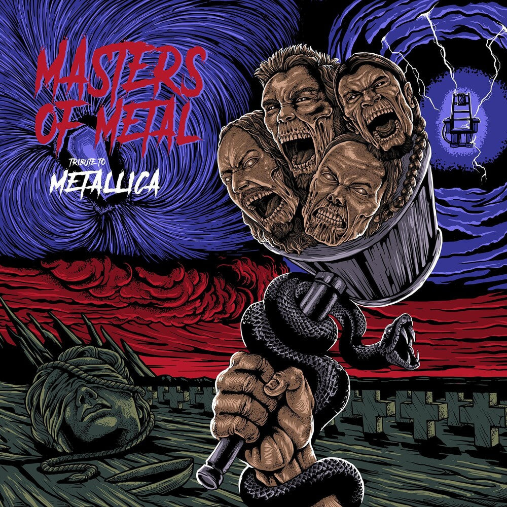 the album cover for Masters Of Metal A Tribute To Metallica / Various - Masters Of Metal: Tribute To Metallica (Various Artists)