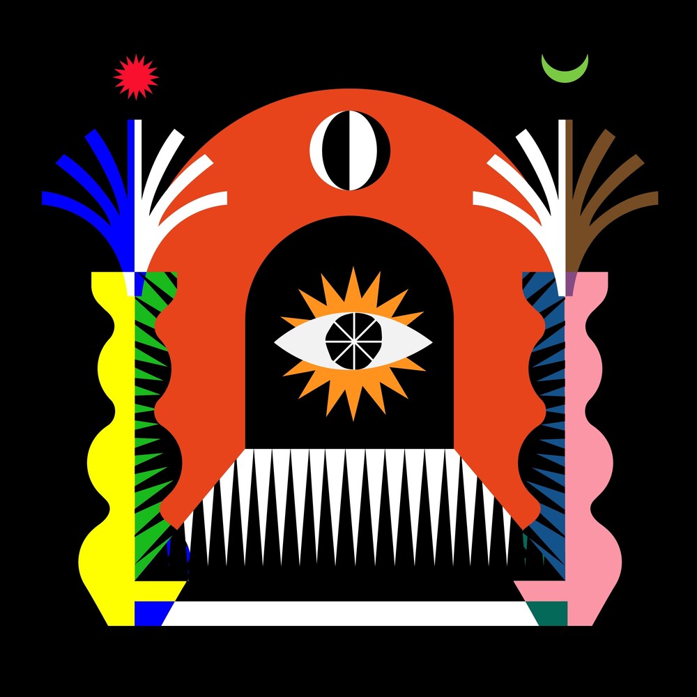 the album cover for Populous - Moonbatons