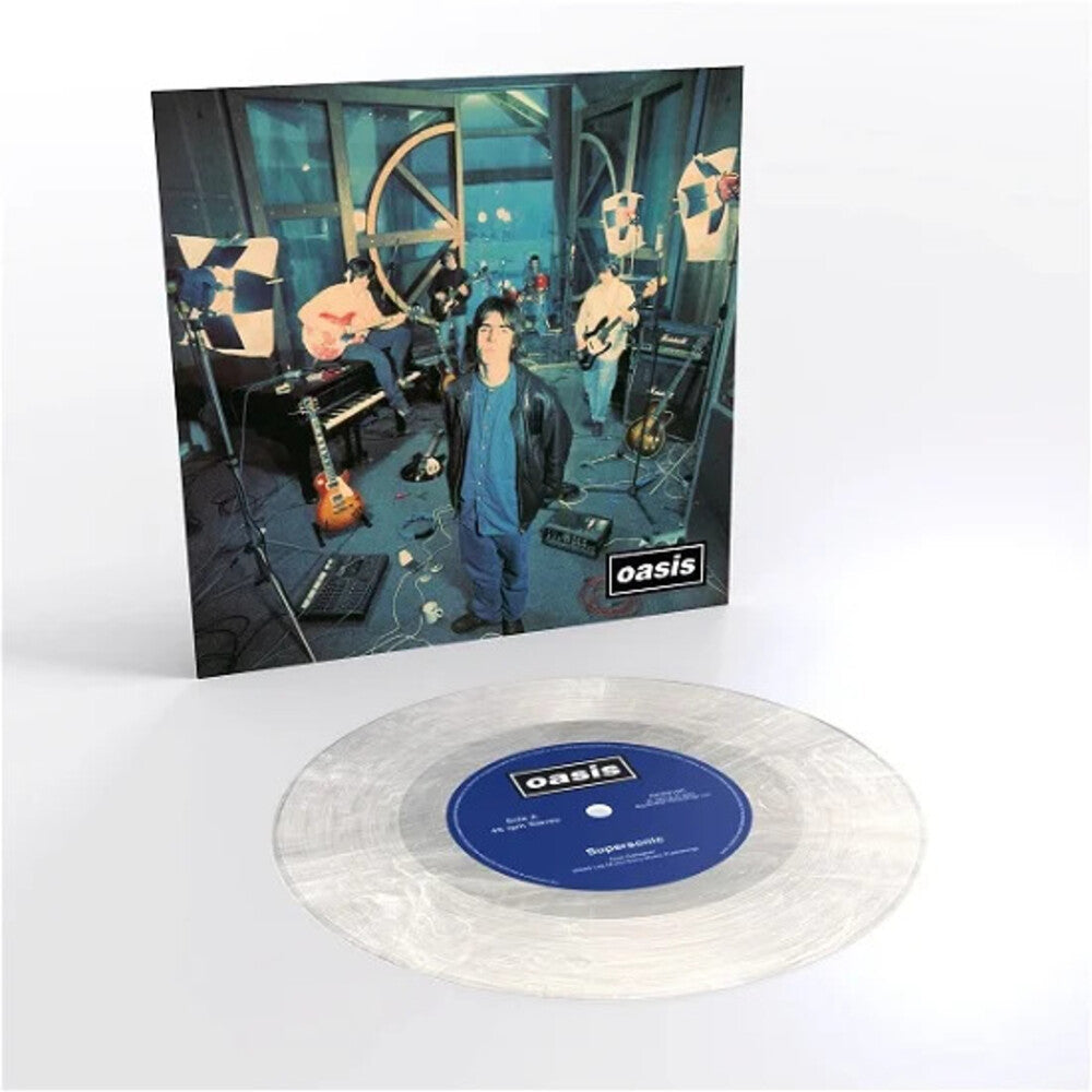 the album cover for Oasis - SUPERSONIC [7 inch LP]