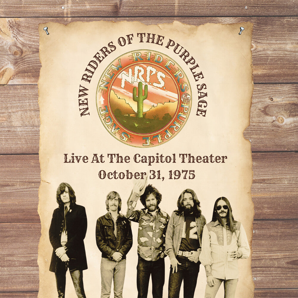 the album cover for New Riders Of The Purple Sage - Live At The Capitol Theater [Colored Vinyl] (Org) (Uk)