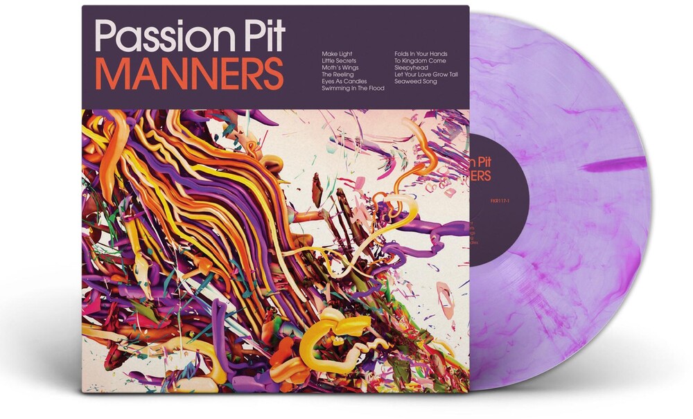 the album cover for Passion Pit - Manners [Colored Vinyl] (Aniv) (Lav)