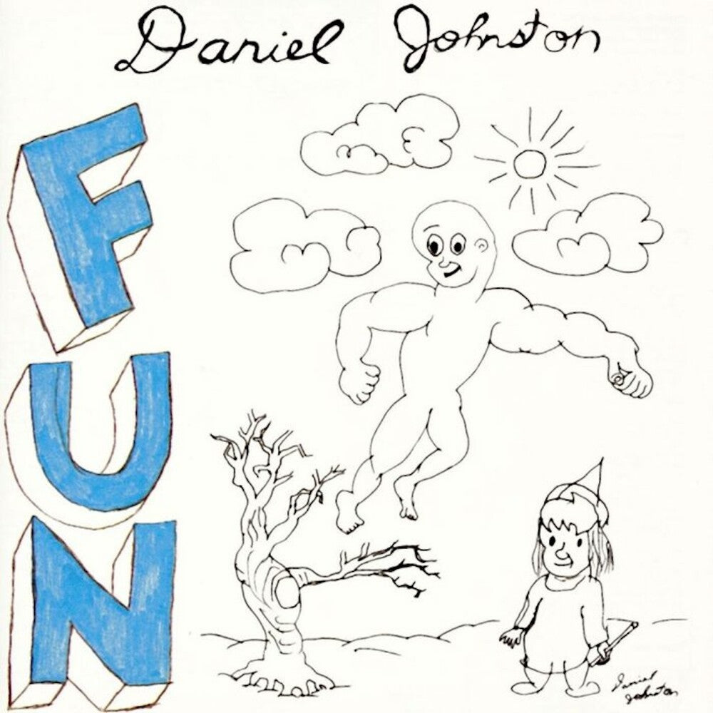 the album cover for Daniel Johnston - Fun - Aqua (Blue) [Colored Vinyl]