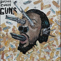 the album cover for Quelle Chris - Guns [Colored Vinyl] (Gol) (Spla)