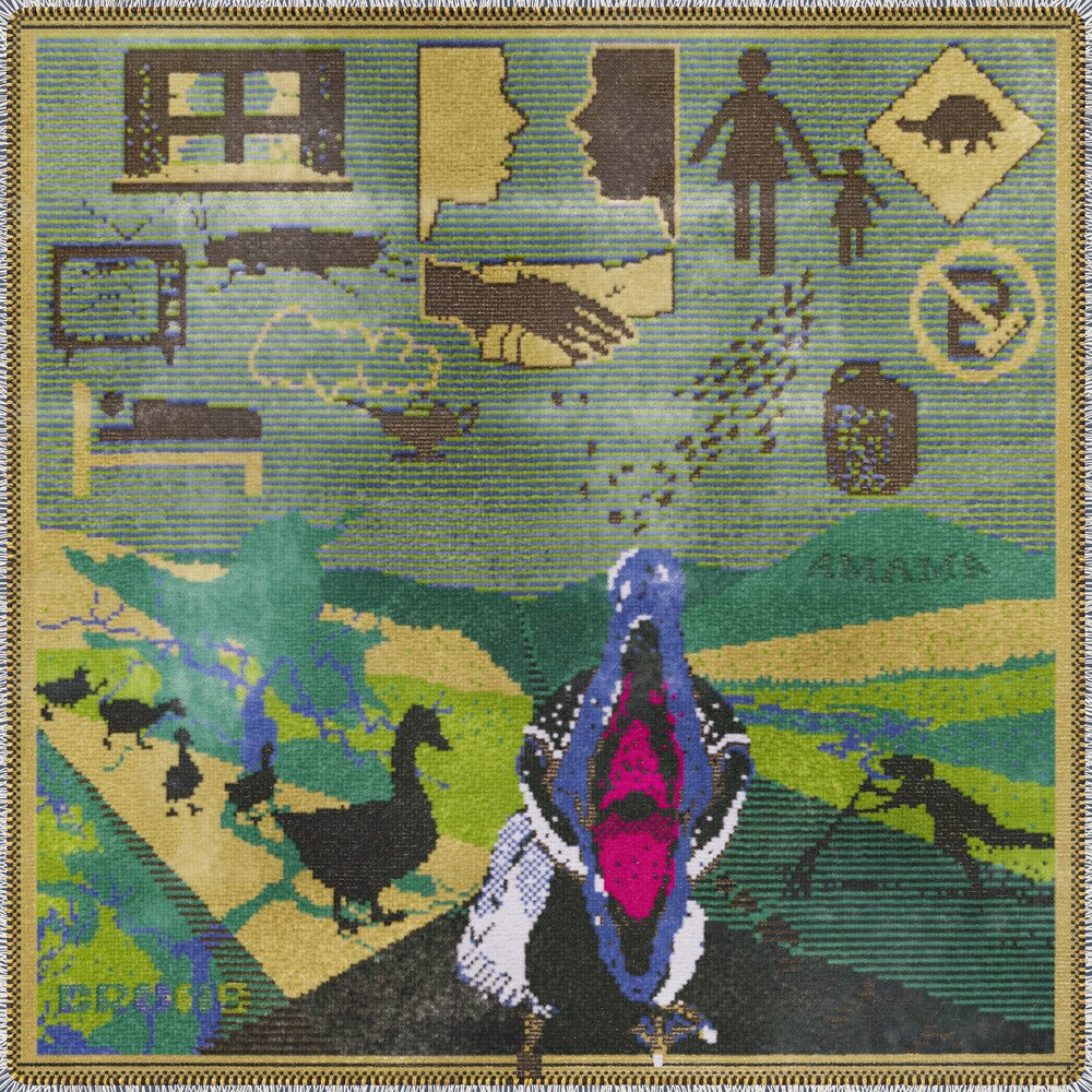 the album cover for crumb - AMAMA [Olive Green Vinyl LP]
