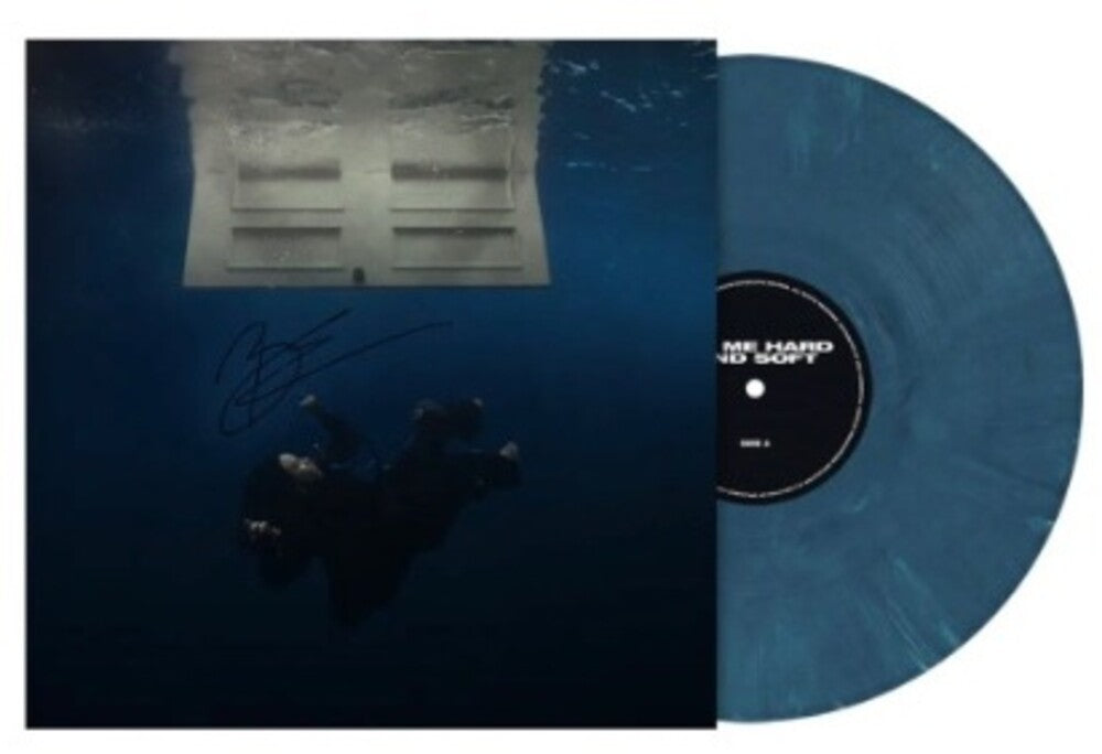 the album cover for Billie Eilish - HIT ME HARD AND SOFT [Indie Exclusive Sea Blue LP]