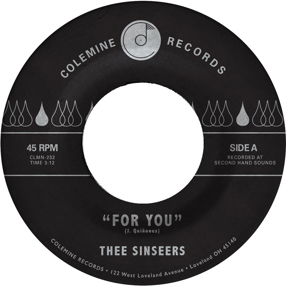 the album cover for Thee Sinseers - For You / Si Lloraras
