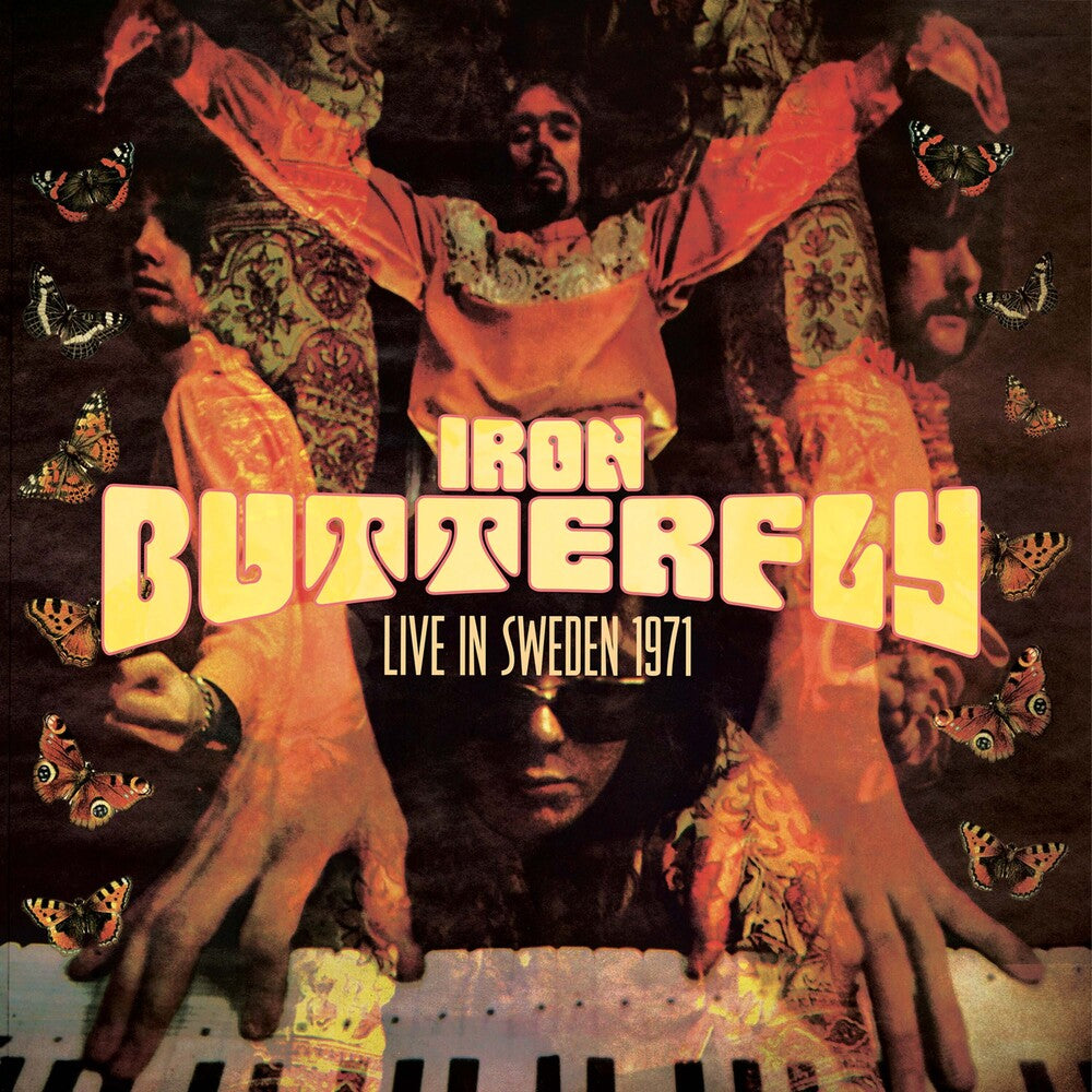 the album cover for Iron Butterfly - Live In Sweden 1971 [Colored Vinyl] (Purp) [Reissue]