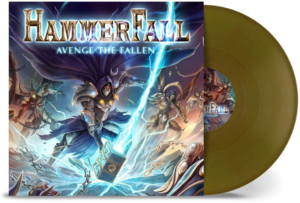 the album cover for Hammerfall - Avenge The Fallen [Colored Vinyl] (Gate) (Gol)