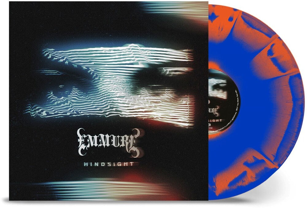 the album cover for Emmure - Hindsight - Orange Blue Sunburst [Colored Vinyl]