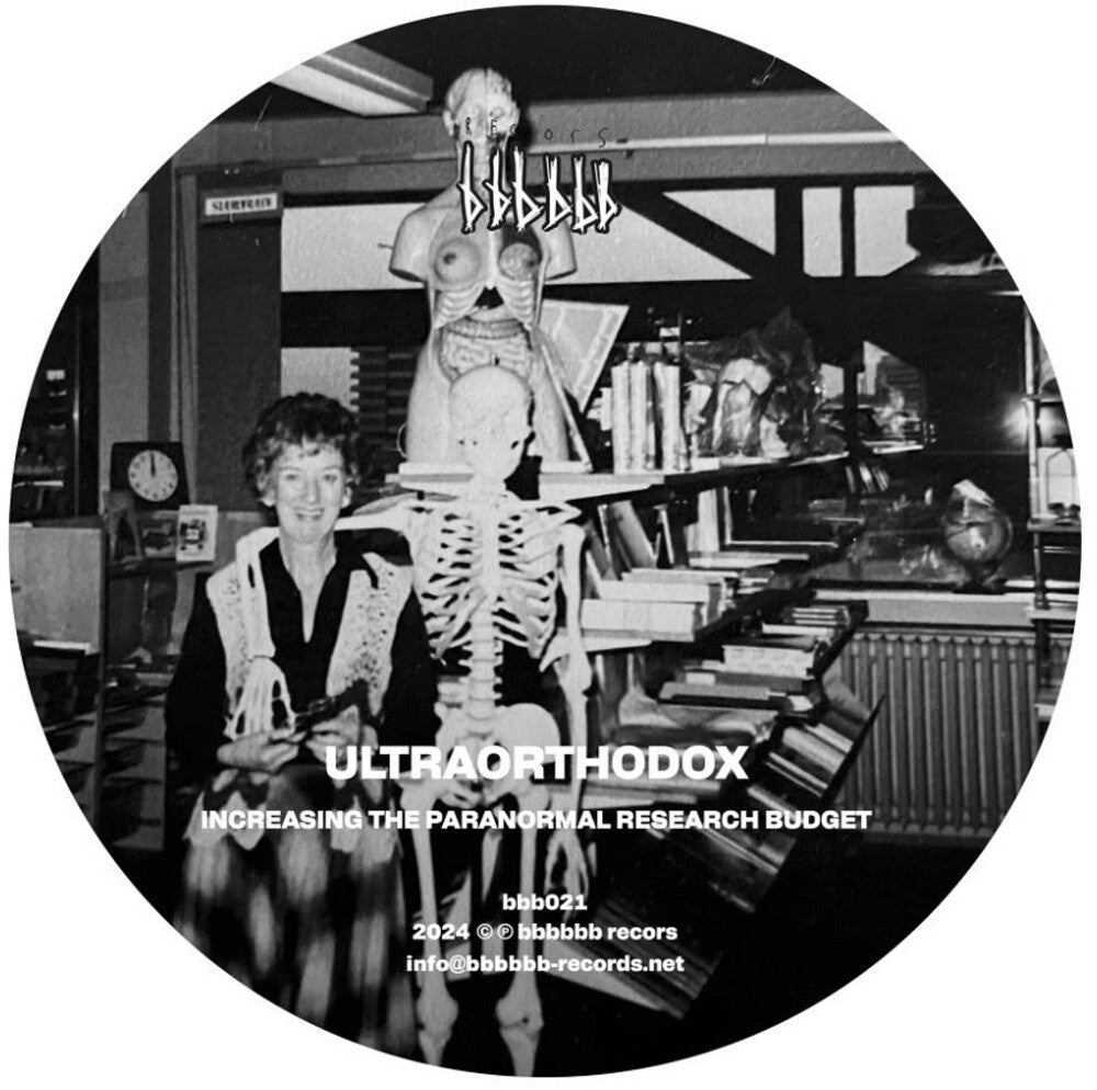 the album cover for Ultraorthodox/Bjarki - Increasing The Paranormal Research Budget / The Ectoplasmic Research