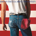 the album cover for Bruce Springsteen - Born In The Usa (40th Anniversary, Lithograph, Booklet) [Clear Red Vinyl]