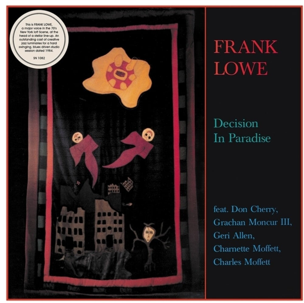 the album cover for Frank Lowe - Decision In Paradise