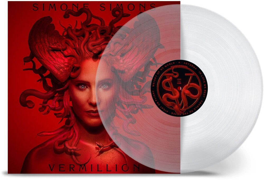the album cover for Simone Simons - Vermillion - Clear [Clear Vinyl]