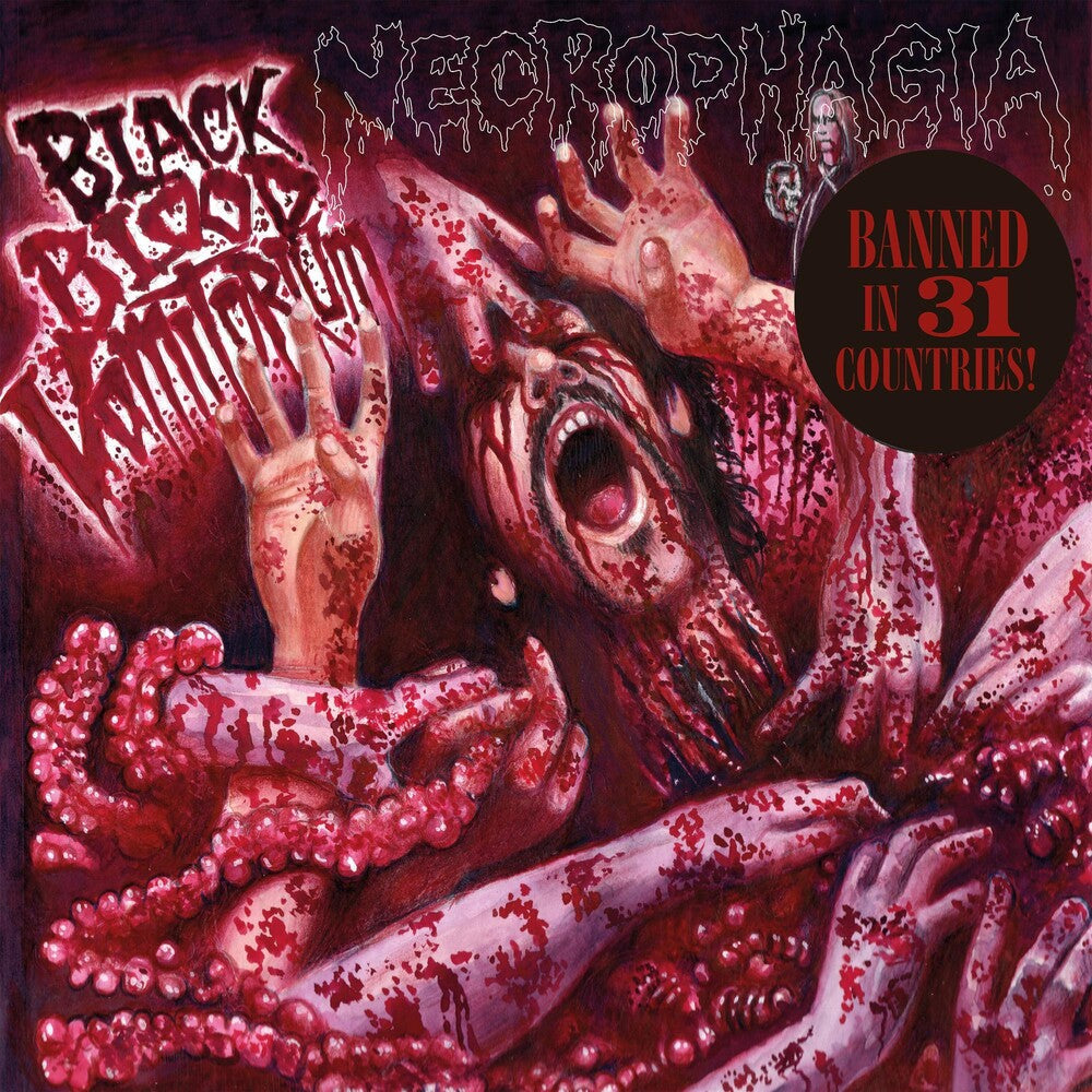the album cover for Necrophagia - Black Blood Vomitorium