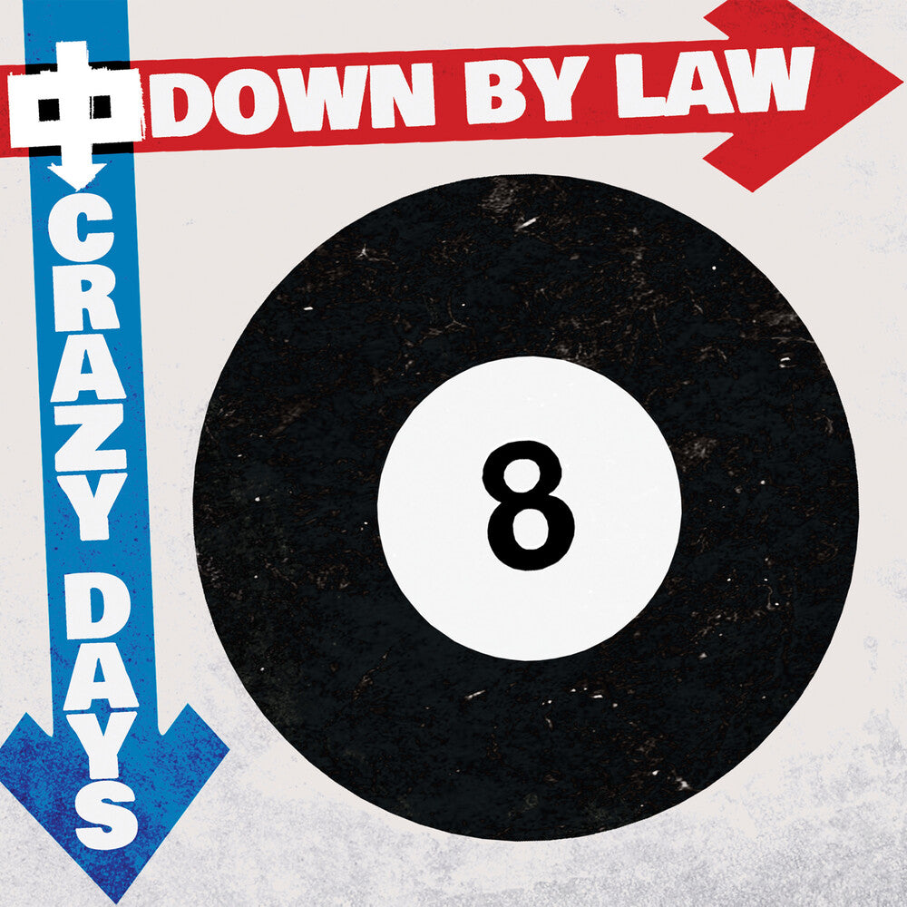 the album cover for Down By Law - Crazy Days - Red Marble [Colored Vinyl] (Red)