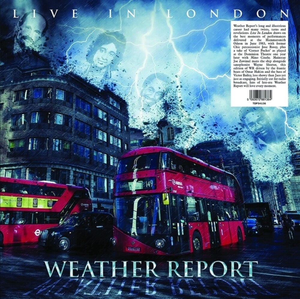 the album cover for Weather Report - Live In London