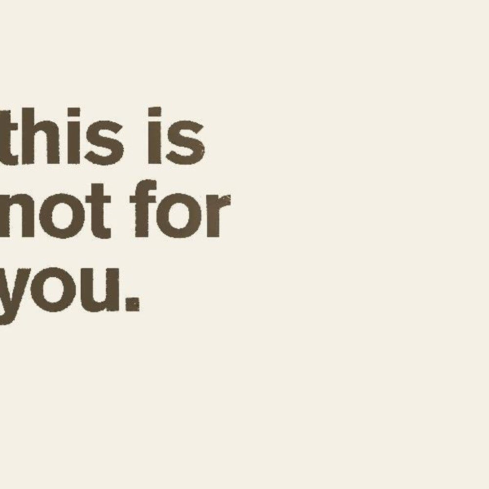 the album cover for Matthew Bourne - This Is Not For You.