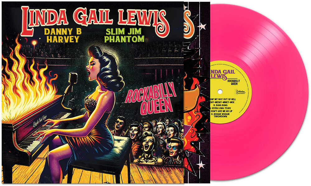 the album cover for Linda Lewis  Gail - Rockabilly Queen [Colored Vinyl] (Pnk)
