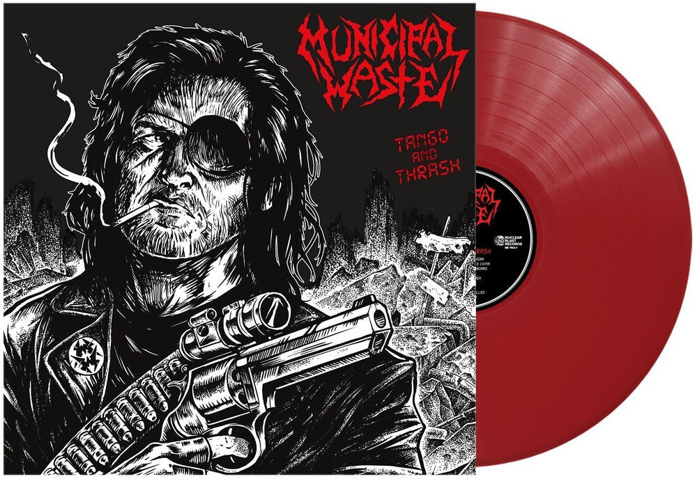 the album cover for Municipal Waste - Tango & Thrash - Red [Colored Vinyl] (Red)