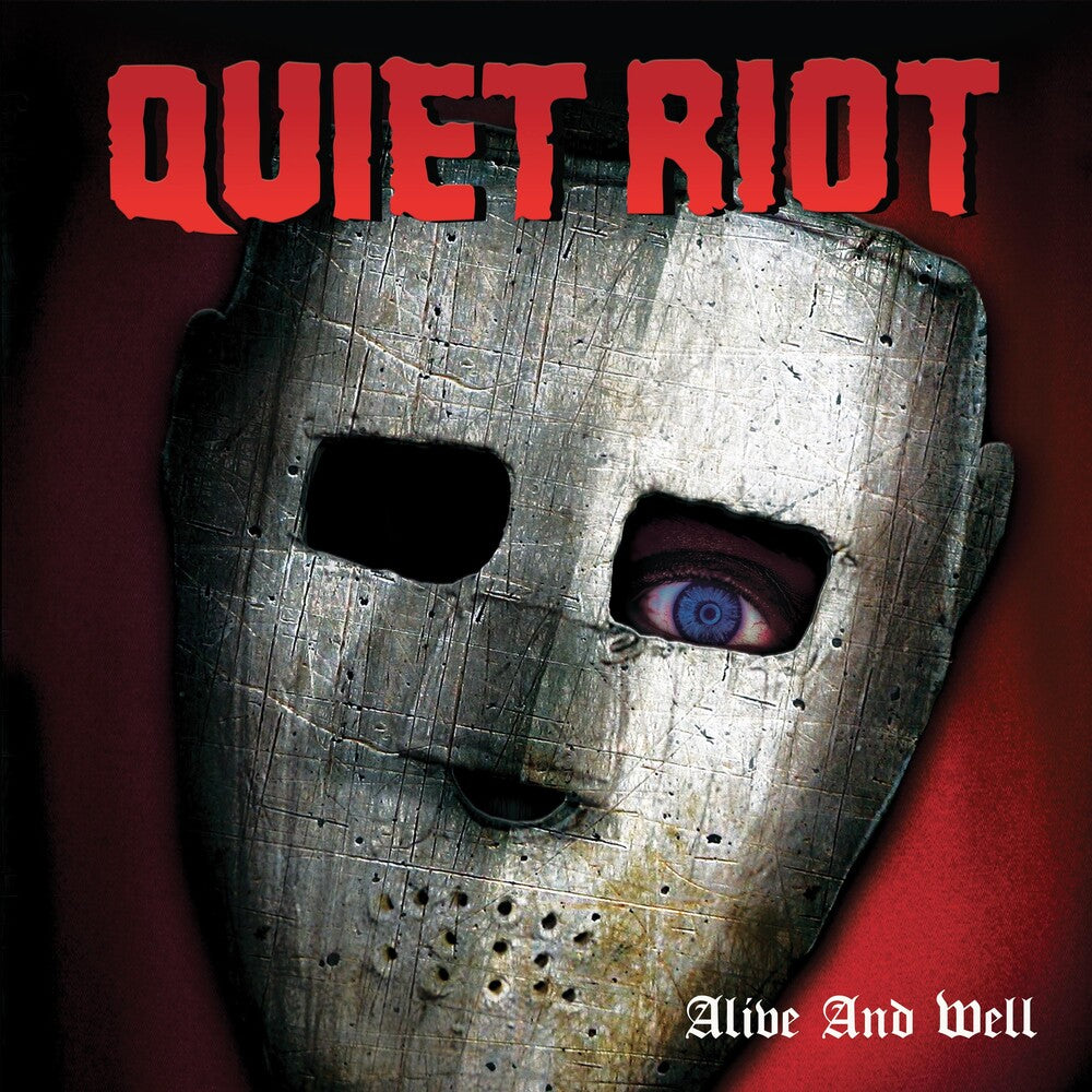 the album cover for Quiet Riot - Alive & Well - Red & Black Splatter (Blk) [Colored Vinyl]