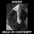 the album cover for Doubt - Held In Contempt (Post)