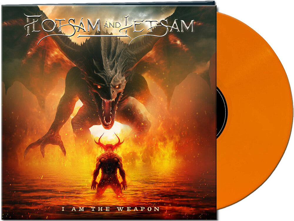 the album cover for Flotsam & Jetsam - I Am The Weapon - Orange [Colored Vinyl] (Gate) [Limited Edition] (Org)
