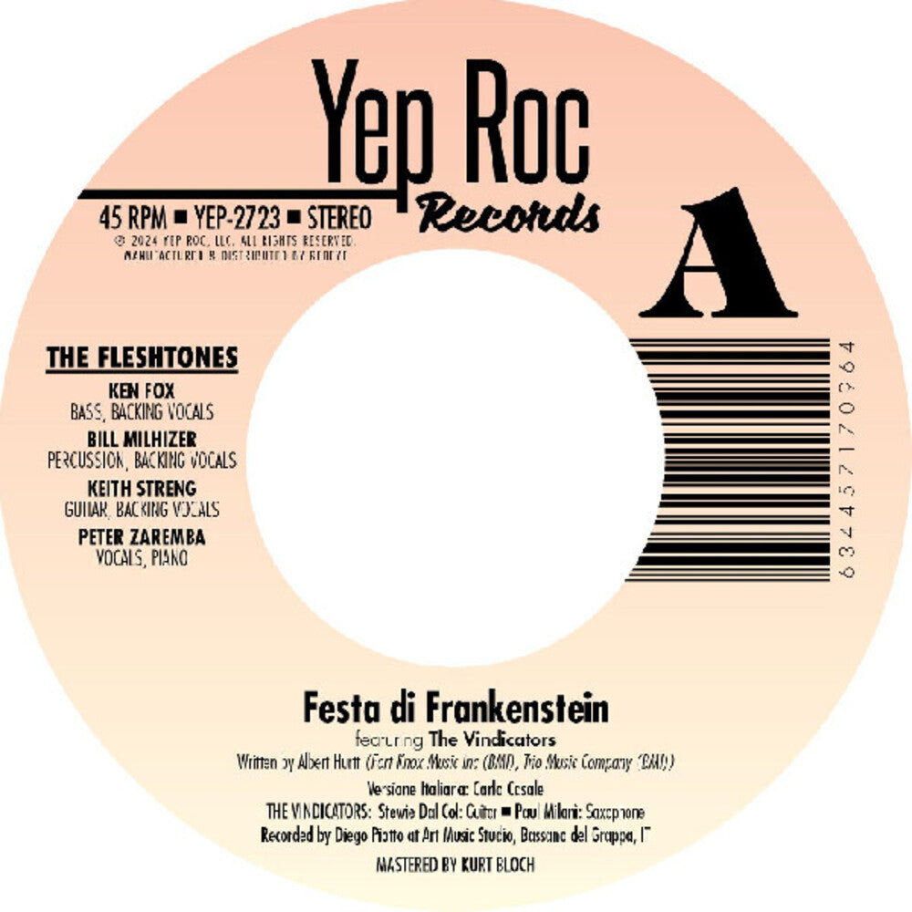 the album cover for Fleshtones - Festa Di Frankenstein / The Dedication Song [Limited Edition]
