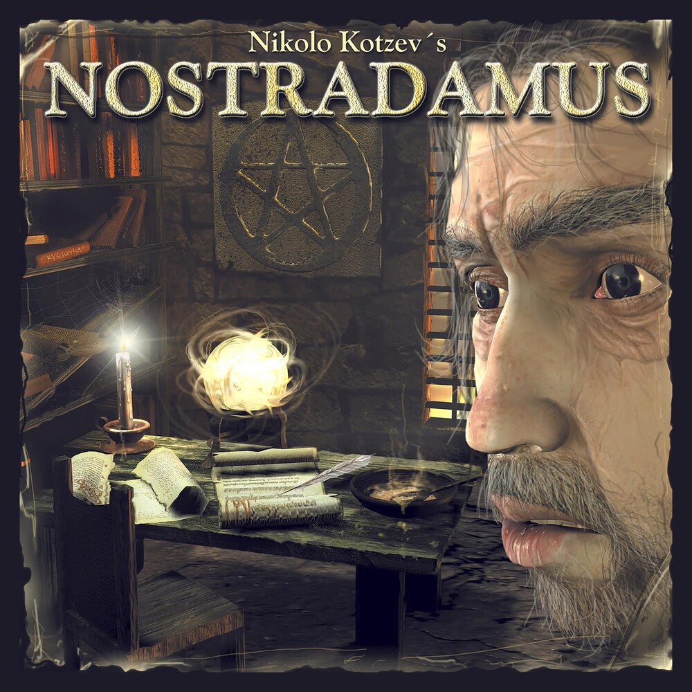 the album cover for Nikolo Kotzev - Nikolo Kotzev's Nostradamus / The Rock Opera