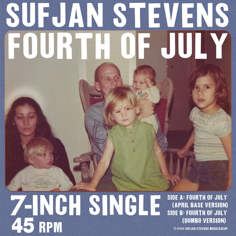 the album cover for Sufjan Stevens - Fourth Of July - Red [Clear Vinyl] (Red)