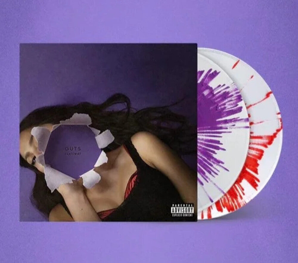 the album cover for Olivia Rodrigo - Guts (Spilled) [Colored Vinyl] [Deluxe] (Spla) (Uk)