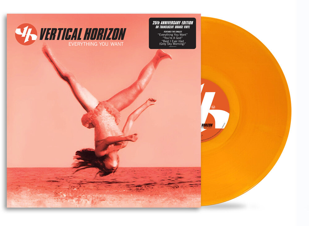 the album cover for Vertical Horizon - Everything You Want (25th Anniversary) [translucent orange]