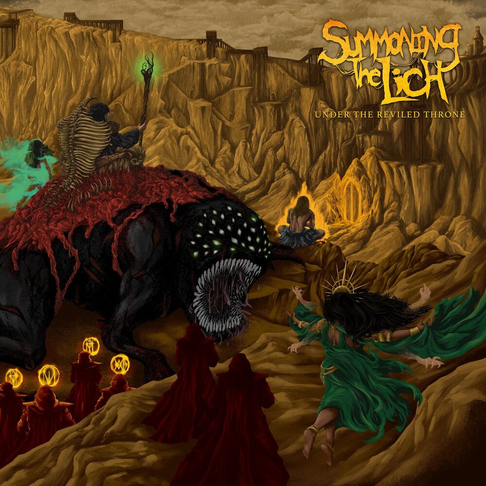 the album cover for SUMMONING THE LICH	 - Under the Reviled Throne [CD]
