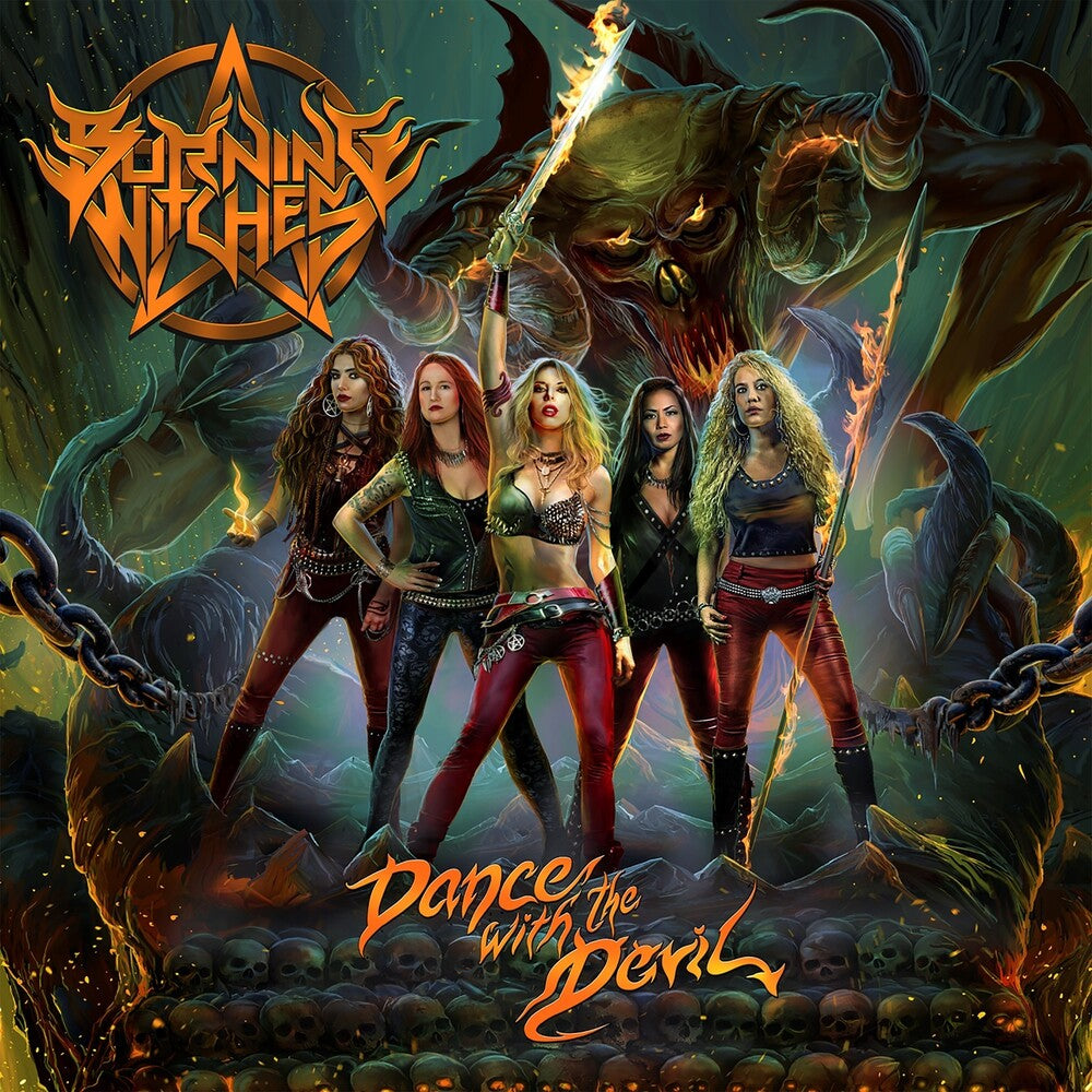 the album cover for Burning Witches - Dance With The Devil