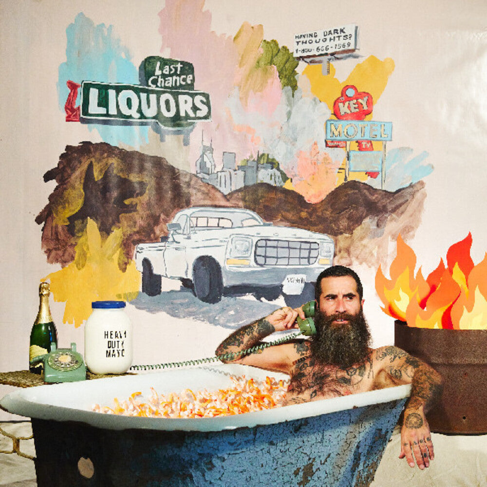 the album cover for JP Harris - Jp Harris Is A Trash Fire [Clear Vinyl]