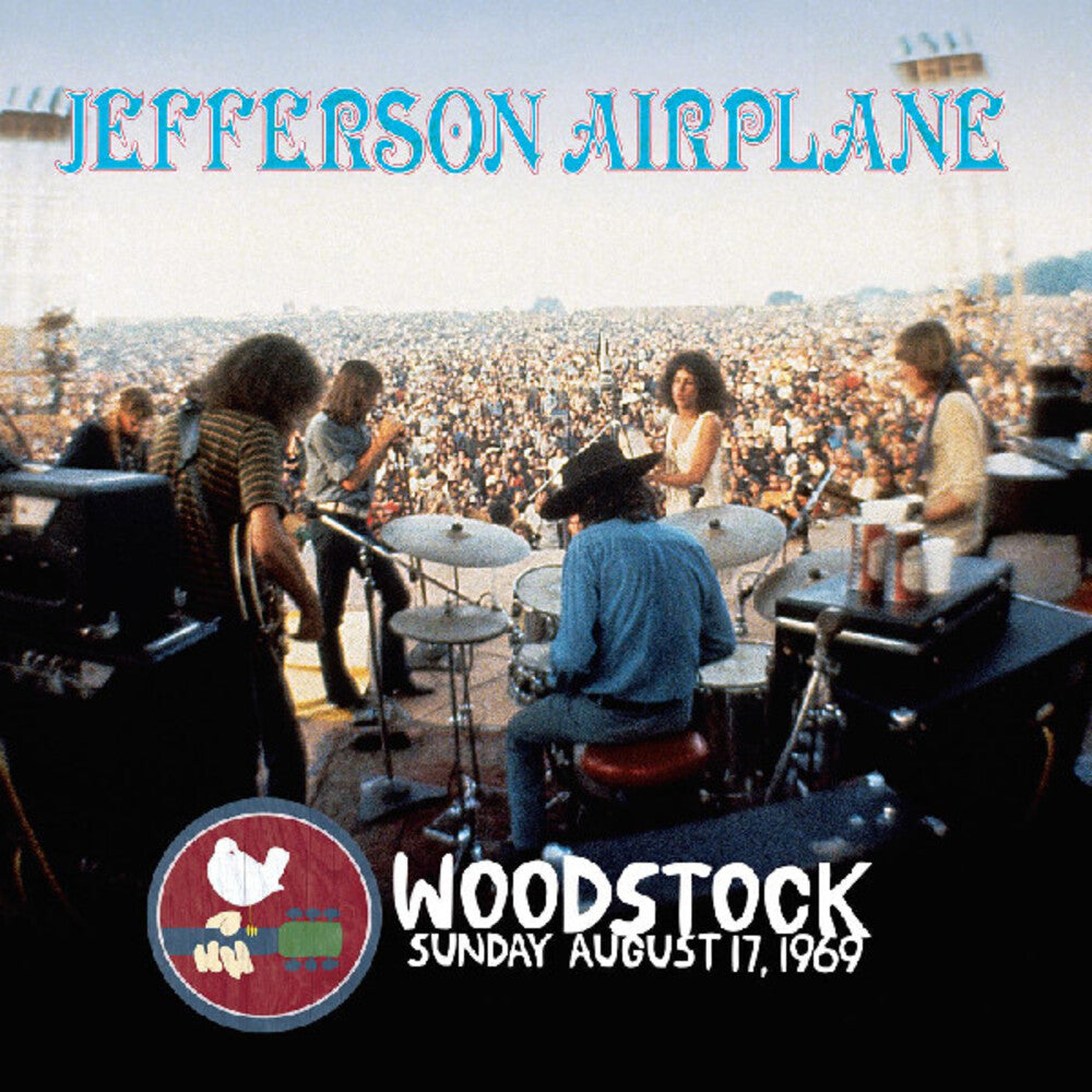 the album cover for Jefferson Airplane - Woodstock Sunday August 17, 1969 (Blue) [Colored Vinyl]