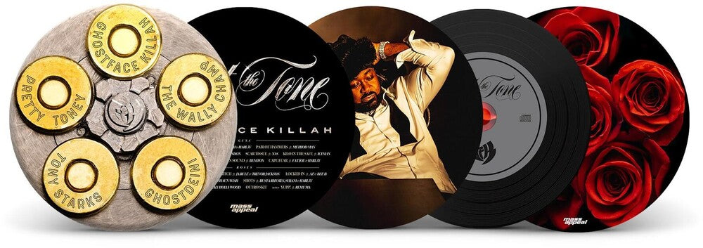 the album cover for Ghostface Killah - Set the Tone (Guns &amp; Roses) [Collector's Edition CD in Tin Case]