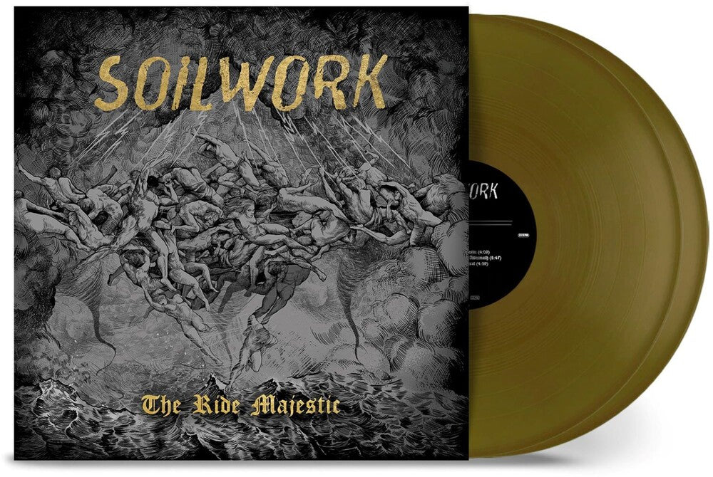 the album cover for Soilwork - Ride Majestic - Gold [Colored Vinyl] (Gate) (Gol)