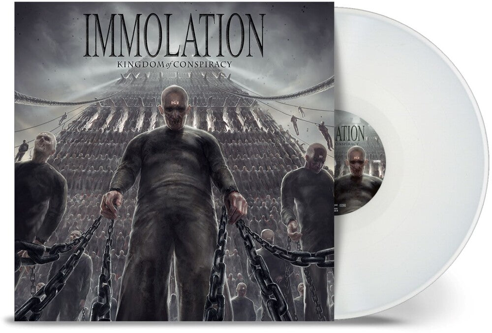 the album cover for Immolation - Kingdom Of Conspiracy - White [Colored Vinyl] (Wht)