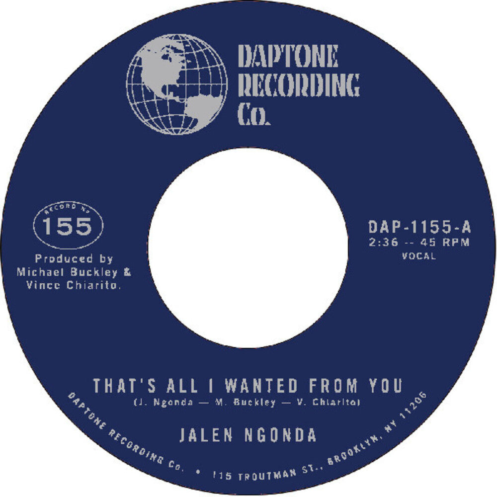 the album cover for Jalen Ngonda - That's All I Wanted From You / So Glad I Found You