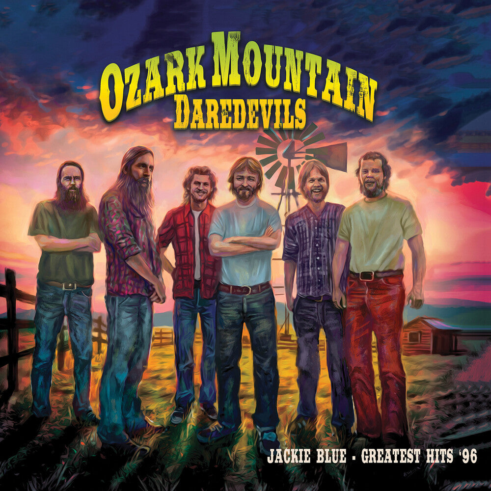 the album cover for Ozark Mountain Daredevils - Jackie Blue - Greatest Hits '96 [Reissue]
