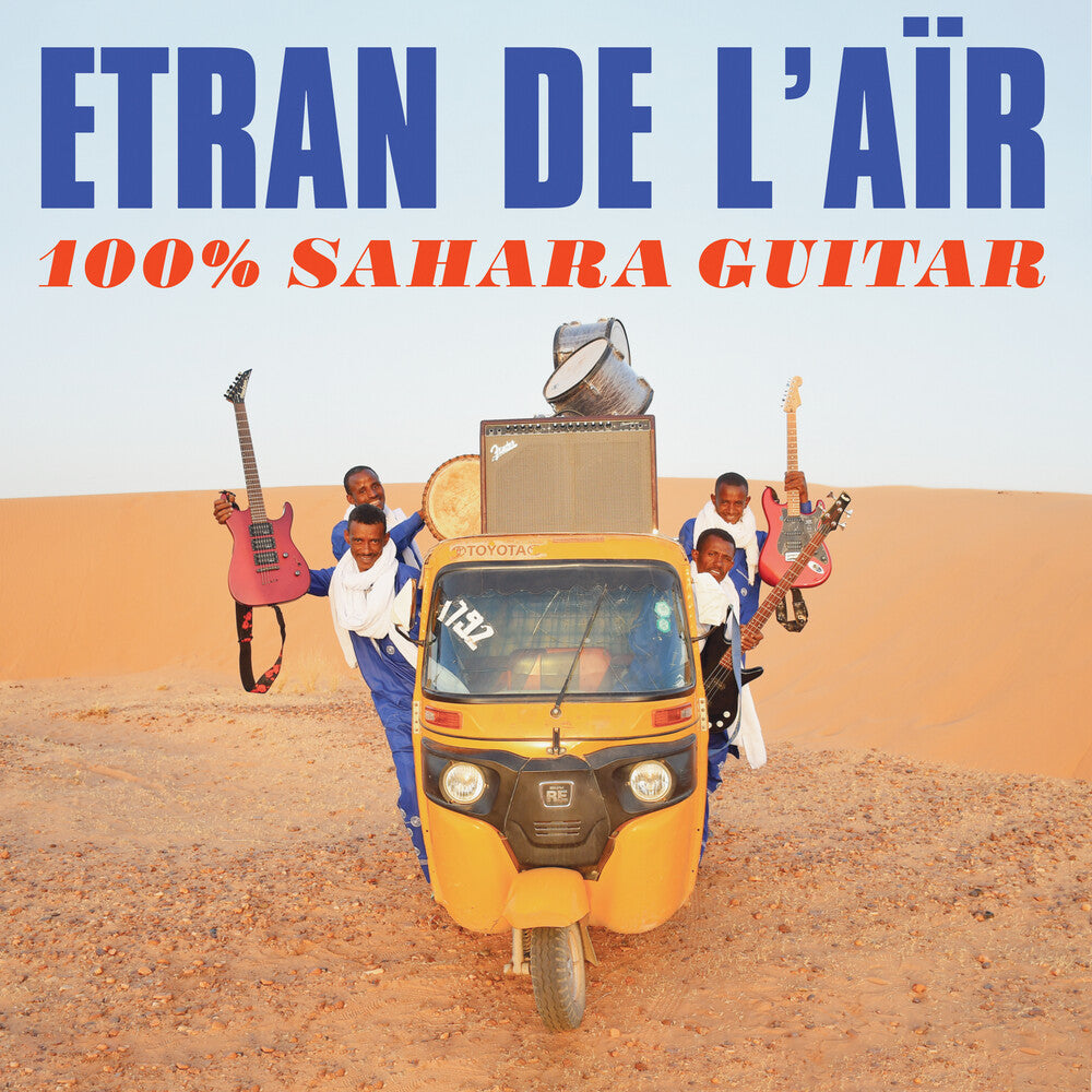 the album cover for Etran de L'AÏr - 100% Sahara Guitar (Blue) [Colored Vinyl] [Clear Vinyl]