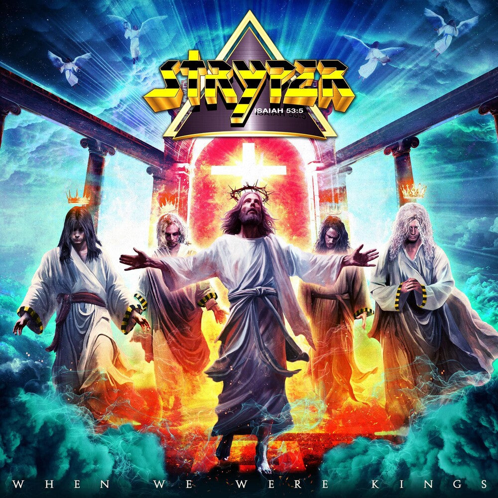 the album cover for Stryper - When We Were Kings [Indie exclusive Marble orange transparent]