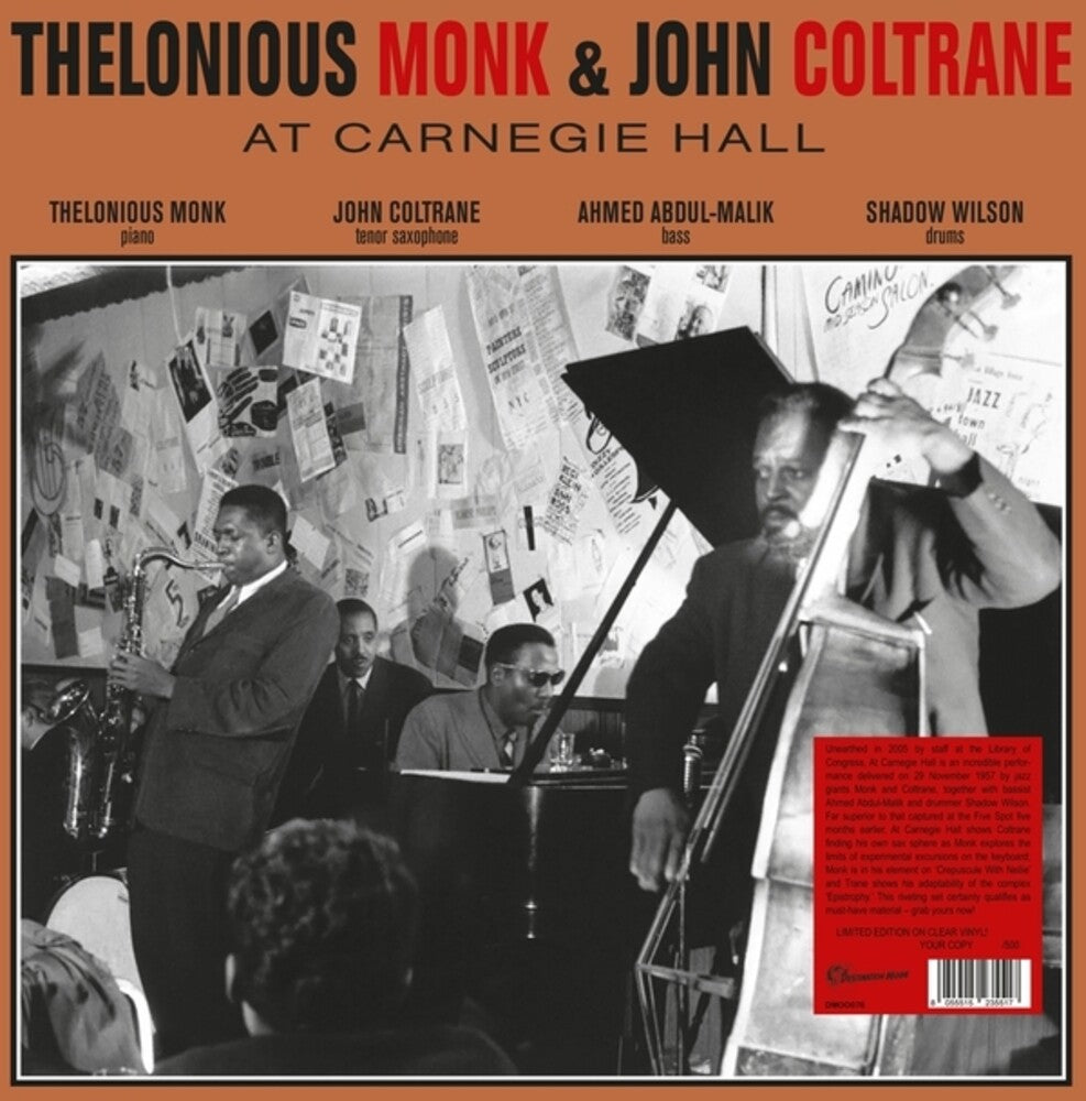 the album cover for Thelonious Monk  / Coltrane,John - At Carnegie Hall