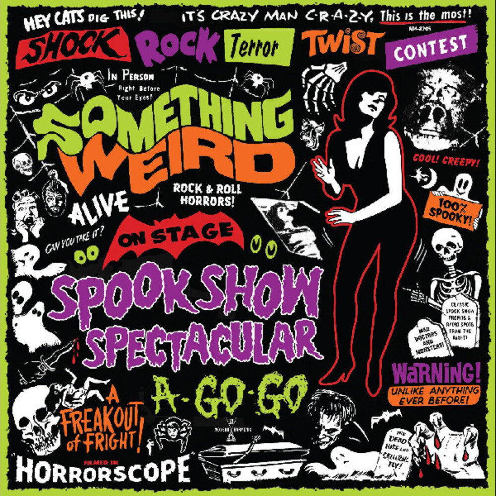 the album cover for Something Weird (Colv) (Viol) - Spook Show Spectacular A-Go-Go [Colored Vinyl] (Viol)