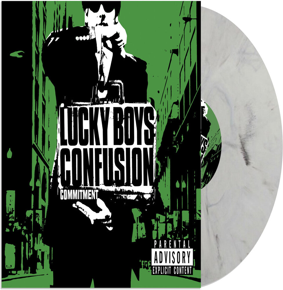 the album cover for Lucky Boys Confusion - Commitment [Gray Marble]