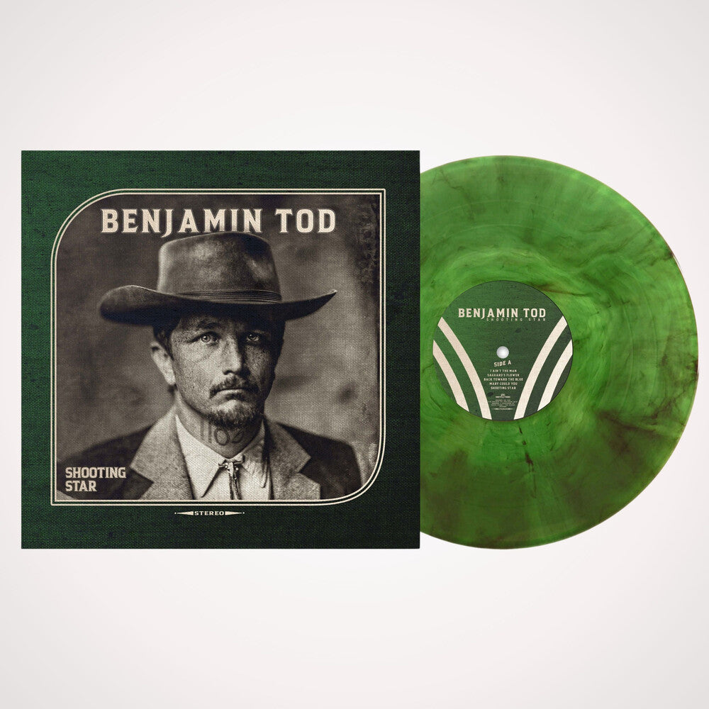 the album cover for Benjamin Tod - Shooting Star [Indie exclusive Green smoke]